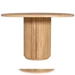 SIT M&ouml;bel Tom Tailor Tisch 120 x 120 cm | T-Ribbed Table Round | Mangoholz | natur 