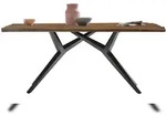 SIT M&ouml;bel Esszimmertisch 220 cm aus Teak | Platte 50 mm natur | Metallgestell