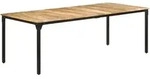vidaXL Esstisch 220x100x76 cm Raues Mangoholz