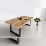 M&ouml;belliebling Esstisch Mango Massiv naturfarben 300 x 100 cm U-Gestell schwarz...