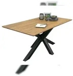 M&ouml;belliebling Esstisch 280 x 100 cm Akazie massiv naturfarben Schweizer Kante