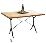 SIT M&ouml;bel Bistro-Esstisch 120 cm | Platte Wildeiche ge&ouml;lt natur | Gestell...
