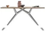 SIT M&ouml;bel Esszimmertisch 200 cm aus Wildeiche | Platte natur | Metallgestell