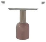 Lalee.Avenue Beistelltisch Esmeralda Deco 700 Altrosa / Silber