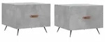 vidaXL Couchtische 2 Stk. Betongrau 50x50x40 cm Holzwerkstoff