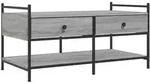 vidaXL Couchtisch Grau Sonoma 99x50x50 cm Holzwerkstoff