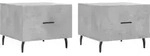 vidaXL Couchtische 2 Stk. Betongrau 50x50x40 cm Holzwerkstoff