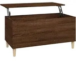 vidaXL Couchtisch Braun Eichen-Optik 90x44,5x45 cm Holzwerkstoff