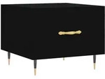 vidaXL Couchtisch Schwarz 50x50x40 cm Holzwerkstoff