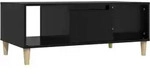 vidaXL Couchtisch Schwarz 90x50x36,5 cm Holzwerkstoff