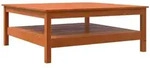 vidaXL Couchtisch Wachsbraun 100x100x40 cm Massivholz Kiefer