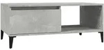 vidaXL Couchtisch Betongrau 90x50x36,5 cm Holzwerkstoff