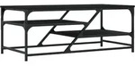 vidaXL Couchtisch Schwarz 100x49x40 cm Holzwerkstoff