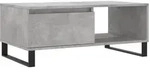 vidaXL Couchtisch Betongrau 90x50x36,5 cm Holzwerkstoff
