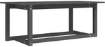 vidaXL Couchtisch Grau 110x55x45 cm Massivholz Kiefer