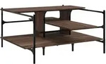 vidaXL Couchtisch Braun Eichen-Optik 100x100x48,5 cm Holzwerkstoff