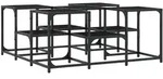 vidaXL Couchtisch Schwarz 91x91x40 cm Holzwerkstoff