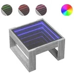 vidaXL Couchtisch mit Infinity-LED Grau Sonoma 50x53x30 cm
