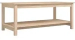 vidaXL Couchtisch 110x55x45 cm Massivholz Kiefer