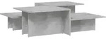 vidaXL Couchtische 2 Stk. Betongrau Holzwerkstoff