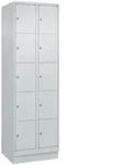 C+P Schlie&szlig;fachschrank Classic PLUS, Sockel, 2 Abteile, 1950x600x500mm, 7035/703