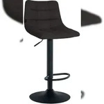 CLP Barhocker Jerry Stoff schwarz/schwarz