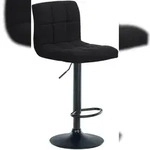 CLP Barhocker Calma Stoff schwarz/schwarz