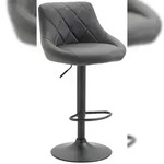 CLP Barhocker Lazio Kunstleder grau/schwarz