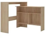vidaXL Bartisch mit 2 Tischplatten Eiche 130x40x120 cm Nordic Orion Modell