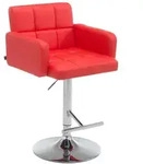 CLP Barhocker Los Angeles rot/chrom
