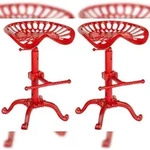 CLP 2er Set Barhocker Butch rot
