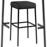CLP Barhocker Montreal Stoffbezug dunkelgrau/schwarz
