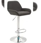 CLP Barhocker Braga Stoff dunkelgrau/chrom