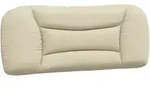 vidaXL Kopfteil-Kissen "Hvar" Creme 100 cm Stoff