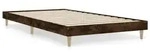 vidaXL Bettgestell ohne Matratze R&auml;uchereiche 90x190 cm Holzwerkstoff