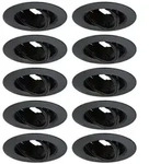 Paulmann Einbauleuchte 10er-Set schwenkbar rund 90mm 30&deg; GU10 max. 10x10W ...