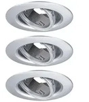 Paulmann Einbauleuchte 3er-Pack schwenkbar rund 90mm 30&deg; GU10 max. 3x10W 230V