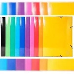 Exacompta 59829E 10x Sammelmappe mit Gummizug Iderama, aus Colorspan-Karton...