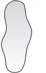 vidaXL Wandspiegel Schwarz 60x25 cm