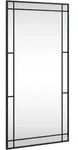 vidaXL Wandspiegel Schwarz 50x100 cm Rechteckig Eisen