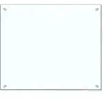vidaXL K&uuml;chenr&uuml;ckwand Transparent 70x60 cm Hartglas