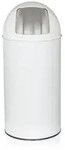 Abfallsammler / M&uuml;lleimer PUSH 35L satin weiss hjh OFFICE