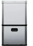 Klarstein Touchless Sensor-M&uuml;lleimer 56L Edelstahl Soft-Close 3 Beh&auml;lter
