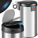 MONZANA&reg; Sensorm&uuml;lleimer M silber 40L