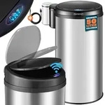 MONZANA&reg; Sensorm&uuml;lleimer XXL silber 50L