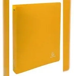 Exacompta 512809E 20x Ringbuch aus PP 700&mu; mit 4 Ringen 30mm, R&uuml;cken 40mm,