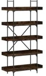 vidaXL B&uuml;cherregal 5 B&ouml;den R&auml;uchereiche 100x33x180,5 cm Holzwerkstoff