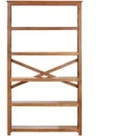 vidaXL B&uuml;cherregal 100x30x180 cm Massivholz mit Honigfarbenem Finish