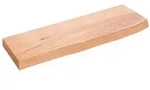 vidaXL Wandregal Hellbraun 60x20x4 cm Massivholz Eiche Behandelt