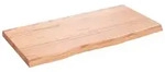vidaXL Wandregal Hellbraun 80x40x(2-4) cm Massivholz Eiche Behandelt